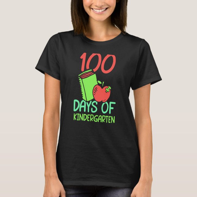 100 Days Of Kindergarten Sweet Sayings Team Cute T-Shirt (Front)