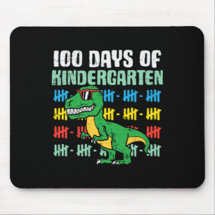 100 days of kindergarten trex dinosaur 100th day s mouse mat