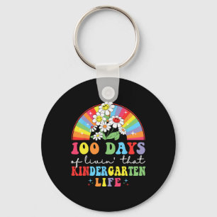 100 days of livin#39; that kindergarten hippie rai key ring