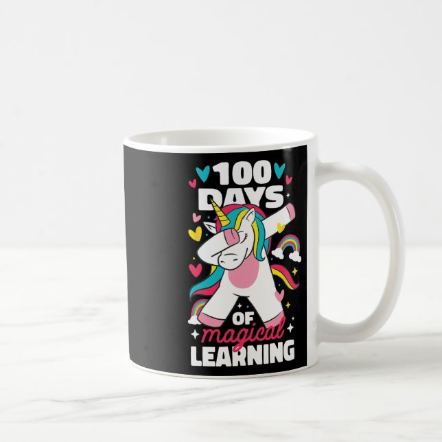 100 days of magical learning 100th day of school u coffee mug (Right)