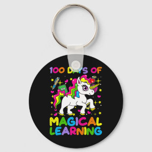 100 days of magical learning 100th day of school u key ring