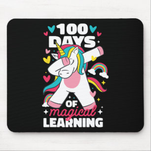 100 days of magical learning 100th day of school u mouse mat