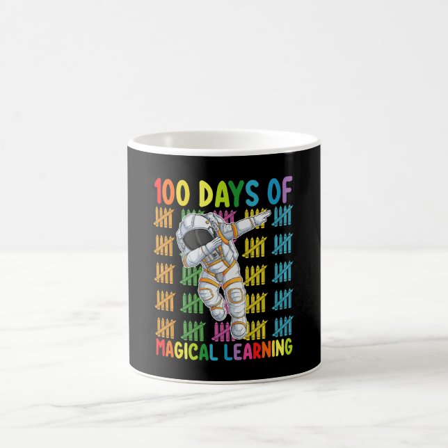 100 Days Of Magical Learning Astronaut School Coffee Mug (Center)