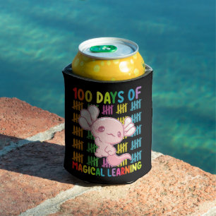 100 Days Of Magical Learning Axolotl School Can Cooler