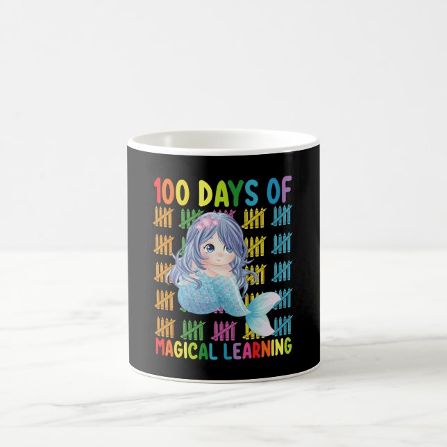 100 Days Of Magical Learning Mermaid School Coffee Mug (Center)
