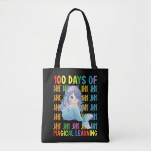 100 Days Of Magical Learning Mermaid School Tote Bag