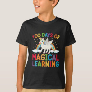 100 Days Of Magical Learning School Unicorn Girls T-Shirt