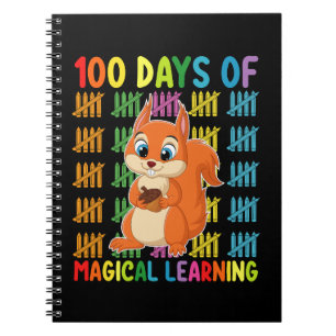 100 Days Of Magical Learning Squirrel School Notebook