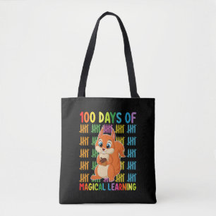 100 Days Of Magical Learning Squirrel School Tote Bag