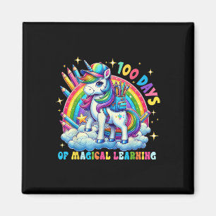 100 Days Of Magical Learning Unicorn 100th Day Magnet