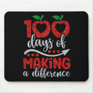 100 Days Of Making A Difference 100 Days Of School Mouse Mat