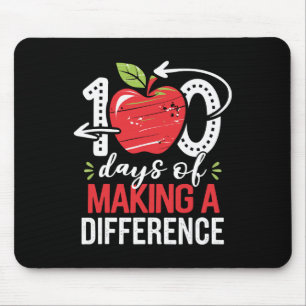 100 Days Of Making Difference 100th Day Of School Mouse Mat