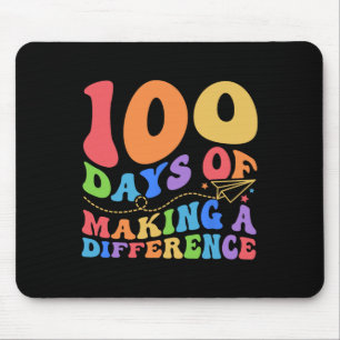 100 Days Of Making Difference 100th Day School Tea Mouse Mat