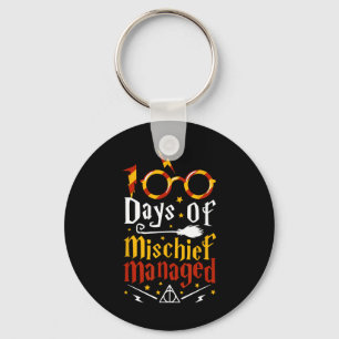 100 Days Of Mischief Managed 100th Day Of School Key Ring
