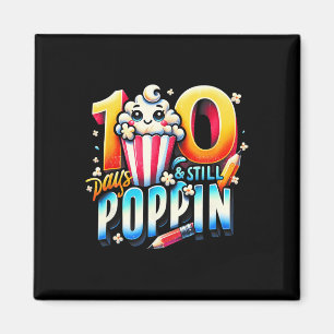 100 Days Of Poppin Fun Popcorn Themed Back To Scho Magnet