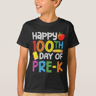 100 Days Of Preschool Teacher Kids 100th Days Of T-Shirt