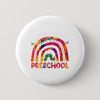 100 Days Of Preschool Tie Dye Rainbow Worm Teacher 6 Cm Round Badge