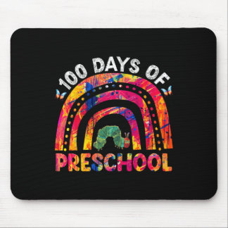 100 Days Of Preschool Tie Dye Rainbow Worm Teacher Mouse Mat