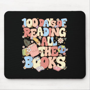 100 Days Of Reading All The Books Celebration Mouse Mat