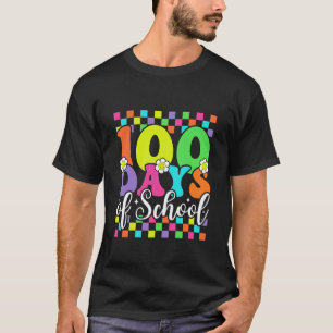 100 Days of School 100th Day Boys Kids Girls Groov T-Shirt