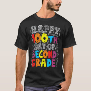 100 Days of School 100th Day of 2nd Grade Teacher T-Shirt