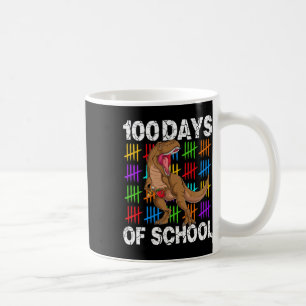 100 Days Of School 100th Day Of School Dino Coffee Mug