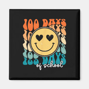 100 Days Of School 100th Day Of School Vintage Smi Magnet