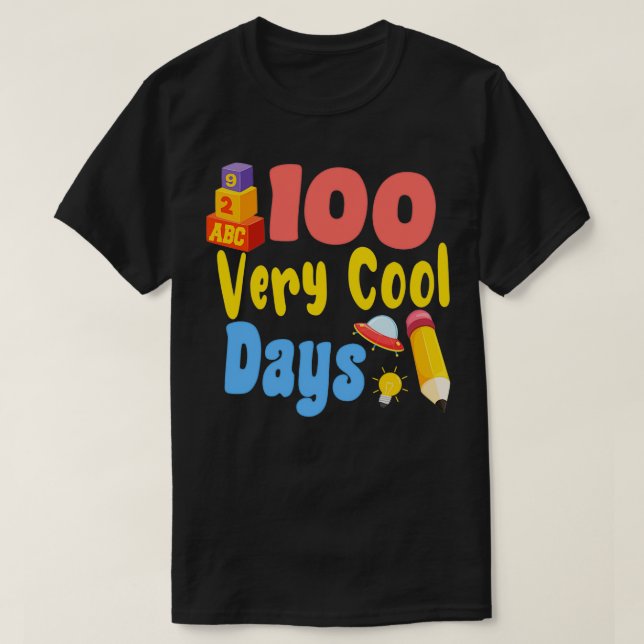 100 Days of School 100th Days Smarter Gift Idea 6 T-Shirt (Design Front)