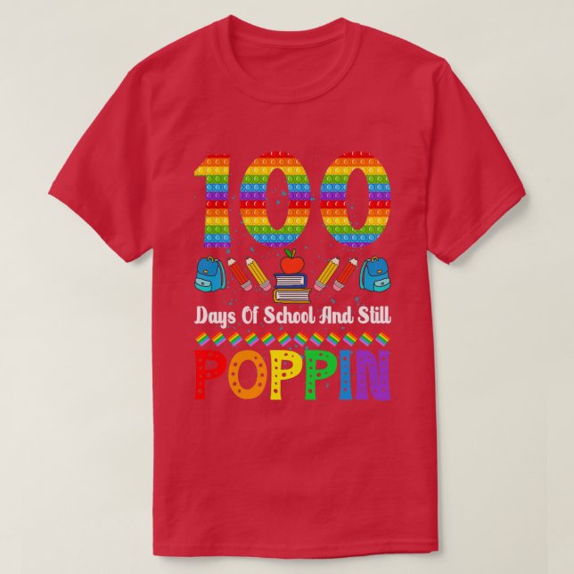 100 Days Of School 105 T-Shirt (Design Front)