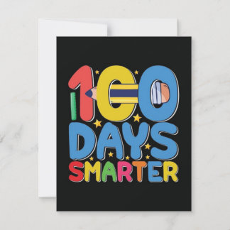 100 days of school 2025 invition thank you card