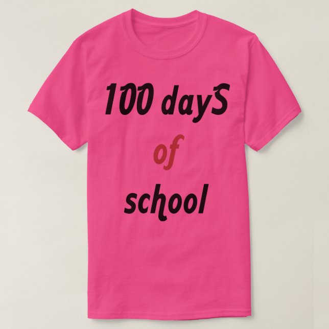 100 days of school 2 2 T-Shirt (Design Front)