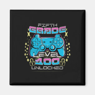 100 Days Of School 5th Grade Level Unlocked Video  Magnet