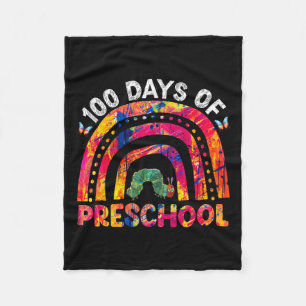 100 Days Of School Afro Girl Kids 100th Day Teache Fleece Blanket