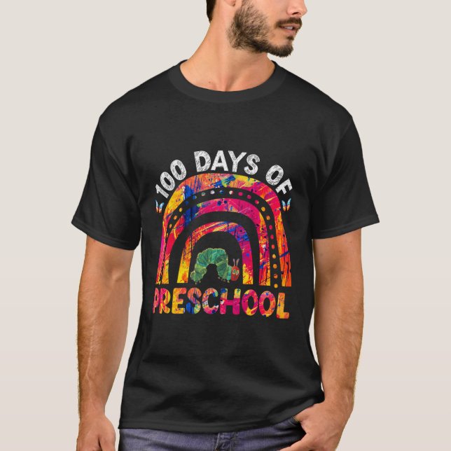 100 Days Of School Afro Girl Kids 100th Day Teache T-Shirt (Front)