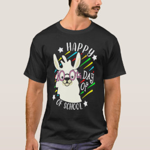 100 Days Of School Alpaca Llama 100th Day Teacher T-Shirt