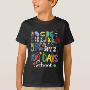100 Days of School Alphabet Lore Abc's School Cost T-Shirt