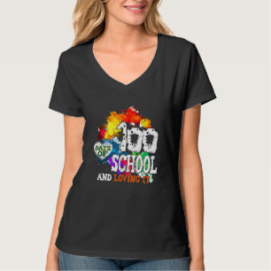100 Days Of School And Loving It 100th Day Girl Bo T-Shirt