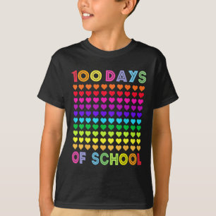 100 Days Of School And Still Loving It Hearts 100t T-Shirt