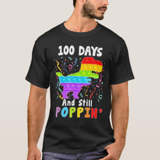  100 Days Of School And Still Poppin 100th Day Kid T-Shirt