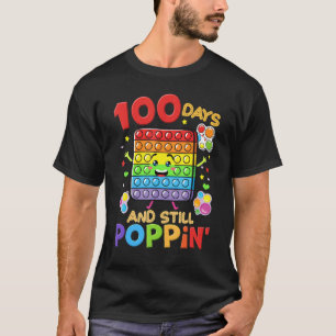 100 Days Of School And Still Poppin 100th Day Kids T-Shirt