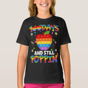 100 Days Of School And Still Poppin 100th Day Pop T-Shirt