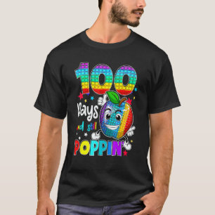 100 Days Of School And Still Poppin Fidget 100th D T-Shirt