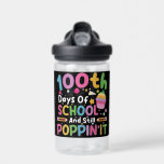 100 Days Of School And Still Poppin' Girl  Water Bottle<br><div class="desc">100 Days Of School And Still Poppin' Unicorn Girl Pop It</div>