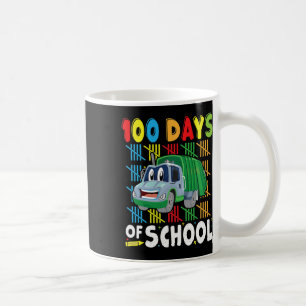 100 Days Of School Apparel Garbage Truck For Teach Coffee Mug