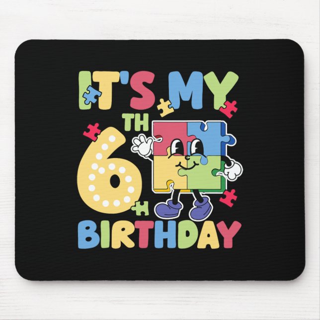 100 Days Of School Autism Awareness 100th Day Teac Mouse Mat (Front)