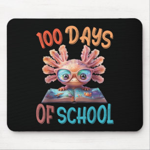 100 Days Of School Axolotl Sea 100th Day Of Mouse Mat