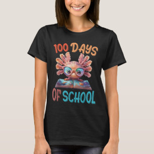 100 Days Of School Axolotl Sea 100th Day Of T-Shirt