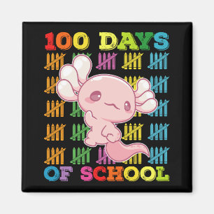 100 Days Of School Axolotl Teacher Magnet