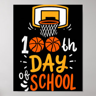 100 Days Of School Basball Poster