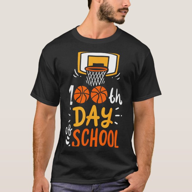 100 Days Of School Basball T-Shirt (Front)